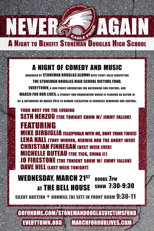 Never Again: A Night to Benefit Stoneman Douglas High School